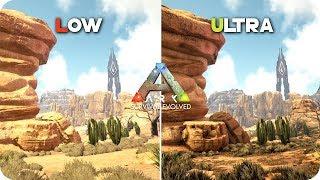 PC Graphics Comparison - ARK Survival Evolved FINAL - Low vs Ultra Settings