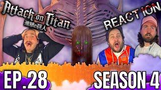 THIS IS MADNESS!!! Attack On Titan REACTION!!!! | 4x28 | "Dawn Of Humanity"