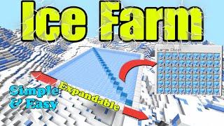 The Best Simple Ice Farm!!! (Simple & Easy) [Minecraft Bedrock & Java 1.20]