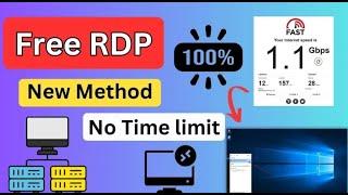 How to Get FREE RDP 2025 | Create High Speed RDP | RDP kaise banaye | cloud rdp | new method