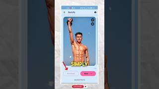 Viral 3d Ai Six Pack Photo Editing Just 1 Click  | Body Builder Avatar Photo Editing 2023  #shorts