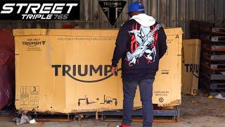 My New Triumph Street Triple 765 R Unboxing & Delivery