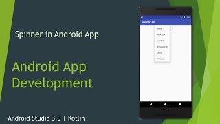 Kotlin with Android -10.Display data into a Spinner