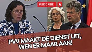 PVV-minister Faber SLO0PT D66! PVV maakt nu de dienst uit, wen er maar aan!