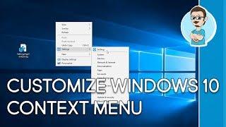 Windows 10 | Customize Right-Click Menu With Settings App