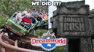 NEW! Riding Dreamworld's NEW Roller Coaster! Jungle Rush & Rivertown Soft Opening