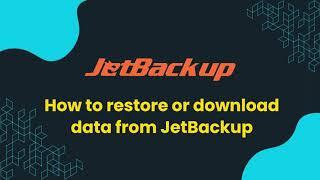 How to restore or download backup from JetBackup - Hostkicker