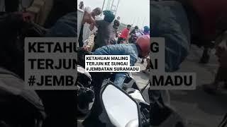 Aksinya Ketahuan, Maling Ini Terjun Kesungai