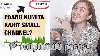 PAANO KUMITA SA YOUTUBE KAHIT SMALL CHANNEL KA PA LANG | JHOCEL RECILLES