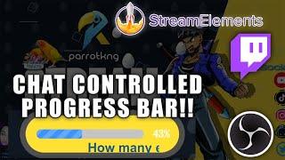 Chat controlled progress bar!!! #twitchtips #contentcreator #streaming