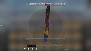 Bowie Knife | Marble Fade ST Unboxing