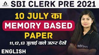 SBI Clerk English Analysis (10 July, All Shift) | SBI Clerk English All Shifts Questions 2021