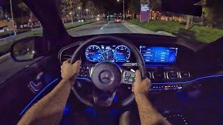 2022 Mercedes-Benz GLE 450 POV Night Drive (3D Audio)(ASMR)