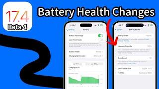 iOS 17.4 Beta 4 Battery Health Updates!