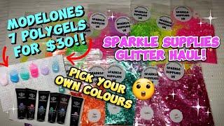 MODELONES CUSTOMISE YOUR OWN POLYGEL KIT! | PLUS SPARKLE SUPPLIES GLITTER HAUL!!