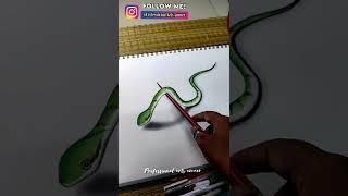 sneck 3d drawing  subscribe and pls click the bell icon  #ameerartist #trending #viral