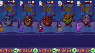 Blue Vs Yellow Vs Red Vs Rainbow Vs Purple My Talking Tom 2 Vs My Talking Tom 2