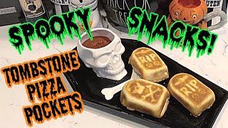 Spooky Snacks: Tombstone Pizza Pockets