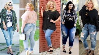 OUTFITS EN JEANS PARA GORDITAS 2021 2022 ¿CÓMO COMBINAR JEANS SI SOY GORDITAS?OUTFITS TALLA PLUS