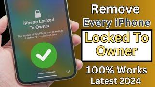 Remove Every iPhone Locked To Owner 100% Works Latest 2024 (iCloud Activation Lock Remove) No PC