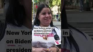 New Yorkers weigh in on Biden’s exit from presidential race | VOA News