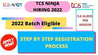 TCS Ninja 2022 | tcs ninja 2022 registration | tcs nqt 2022 registration |tcs nqt 2022