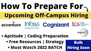 How to Prepare for Infosys | Accenture | Cognizant Hiring 2022 BATCH | Bulk Hiring Soon Must Watch