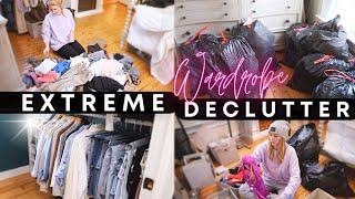 EXTREME CLOTHING DECLUTTER // Before + After