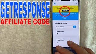   Get Response Affiliate Code 