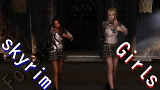 Girls【skyrim　dance】Girls【MMD　MOD】