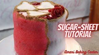 How to make a Sugar Sheet | Quick Sugar Sheet Technique Tutorial