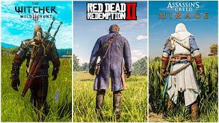 Assassin's Creed Mirage VS RDR 2 VS The Witcher III - Which Game is Best?