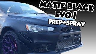 How To Spray Your Car Matte Black - Complete Process