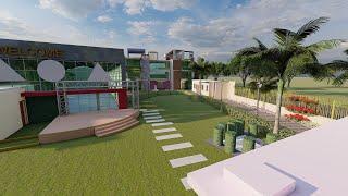 3D WALKTHROUGH FOR MARRIAGE LAWN DESIGNED BY GLAD STUDIO ARCHITECTS