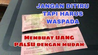 Cara Membuat uang palsu dengan sangat mudah 2020 #uangpalsu #janganditiru #tetapwaspada