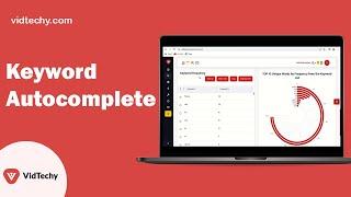 VidTechy Keyword Auto Complete