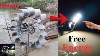 I build a Free electric water turbine generator How To Make Free Energy Generator