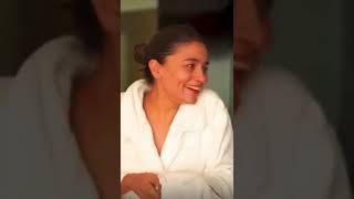 Alia Bhatt doing Katrina Kaif’s Ice Facial Early in the morning for Puffy Eyes & FaceFace in end