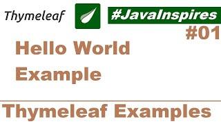 Thymeleaf Hello World Example | Thymeleaf Examples | Java Inspires