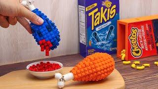 Takis And Cheetos Challenge Which LEGO Fried Chicken Flavor is Better? Best Fast Food Recipes