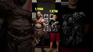 Altura dos personagens de God of War! #shorts