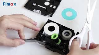 How to fix the replacement TZE label tapes when the carbon tape is broken?