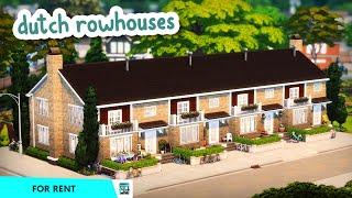 Dutch Rowhouses  || The Sims 4: For Rent Speed Build