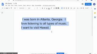 eLearning- Google Doc- Font and Doc name change