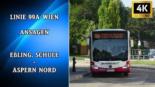 Linie 99A Wien Ansagen – Eßling, Schule – Aspern Nord | Wiener Grantler