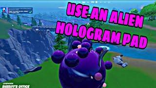 Use an Alien Hologram Pad at Risky Reels or the Sheriff's Office