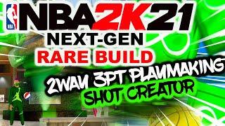 NBA2K21 NEXT GEN RARE BUILD! THIS DEMIGOD 2WAY 3PT SHOT CREATOR IS UNSTOPPABLE