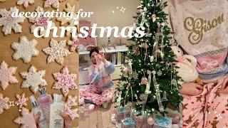 london girl diaries | decorating for a pink christmas ⋆˙⟡