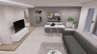 Conception 3D animation appartement 120 m²