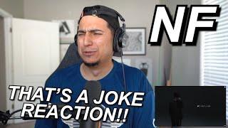 THE HOOK A JOKE IN A JOKE | NF "THAT'S A JOKE" FIRST REACTION!!